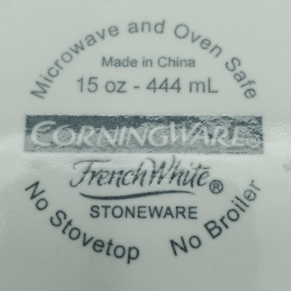 Corningware French White 24 oz Round 15 oz Oval Casserole Dishes - Picture 12 of 13